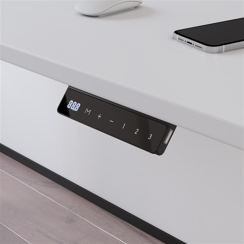 MX实木电动升降桌腿电机黑胡桃木升降桌儿童学习书桌电脑办公桌