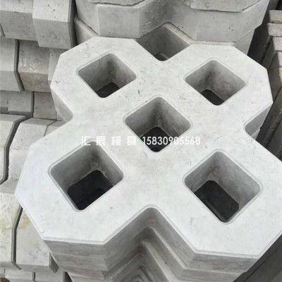 双八字植草砖彩砖水泥模具停车场公园值草地坪混凝土地砖塑料模具