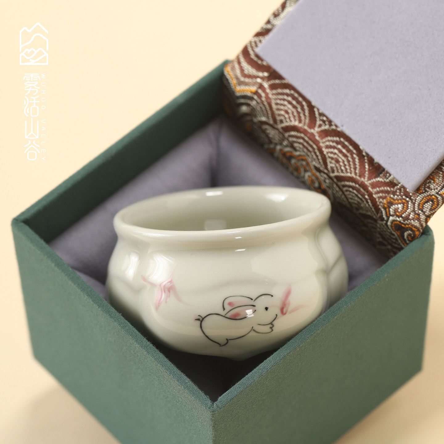 手绘玉兔陶瓷香炉釉下彩香插高端茶道配件新中式线香炉复古熏香炉,餐饮具,茶道/香炉,淘宝优惠券,粉丝福利购,淘宝优惠卷