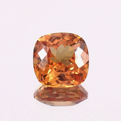 培育浅芬达橙蓝宝石枕形彩宝 K金戒指银吊坠手链耳钉镶嵌定制主石