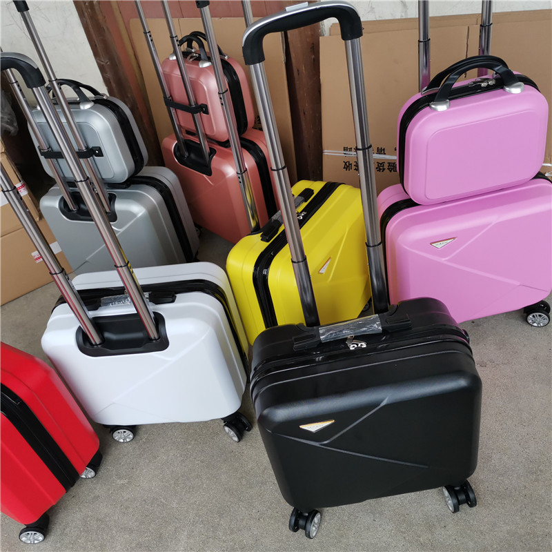 轻便登机箱女16寸行李箱迷你万向轮拉杆箱男18小箱子旅行密码皮箱