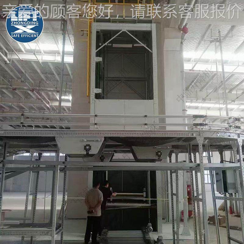 箱体托仓盘输带滚筒提升循环提升机往复式循环升送降机物流库用连