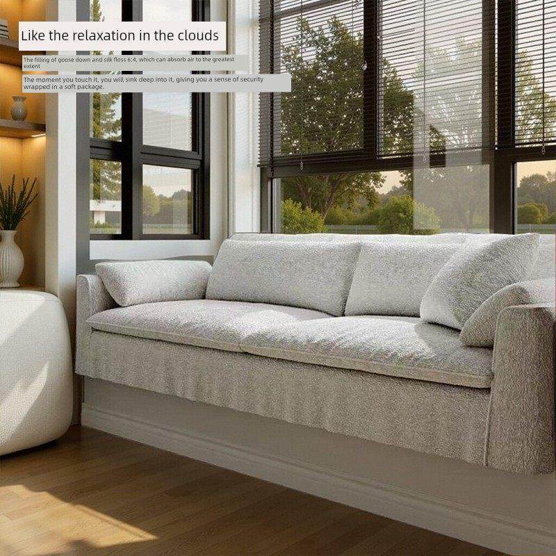 落地窗沙发棉麻可拆卸可水洗定制坐垫和靠背一体坐垫慵懒小公寓装,居家布艺,飘窗垫,淘宝优惠券,粉丝福利购,淘宝优惠卷