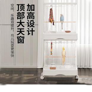 50星赏鸟笼虎皮玄凤鹦鹉笼横丝大号豪华别墅牡丹专用鸟笼子