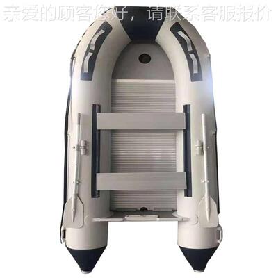 皮划皮艇双人加厚充船31822橡皮艇气耐钓鱼船铝合金用底橡船冲锋