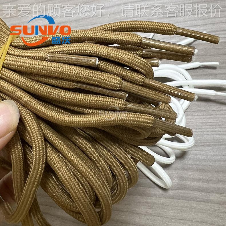 工厂直营鞋带手提袋礼机品带动绳胶SV-369A片全自头鞋带打头包头