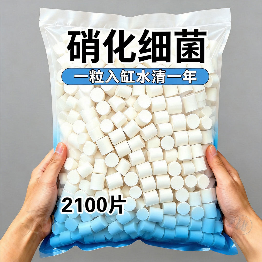 硝化细菌鱼缸用净水剂养鱼净化水质稳定剂分解鱼粪消化浓缩活菌液