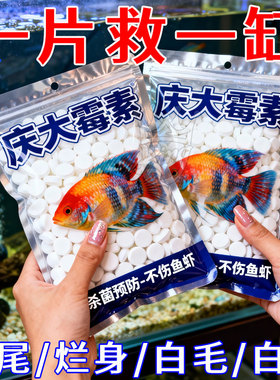 庆大霉素鱼病专用药烂身烂尾白点白毛掉磷蒙眼杀菌消炎康复消杀片