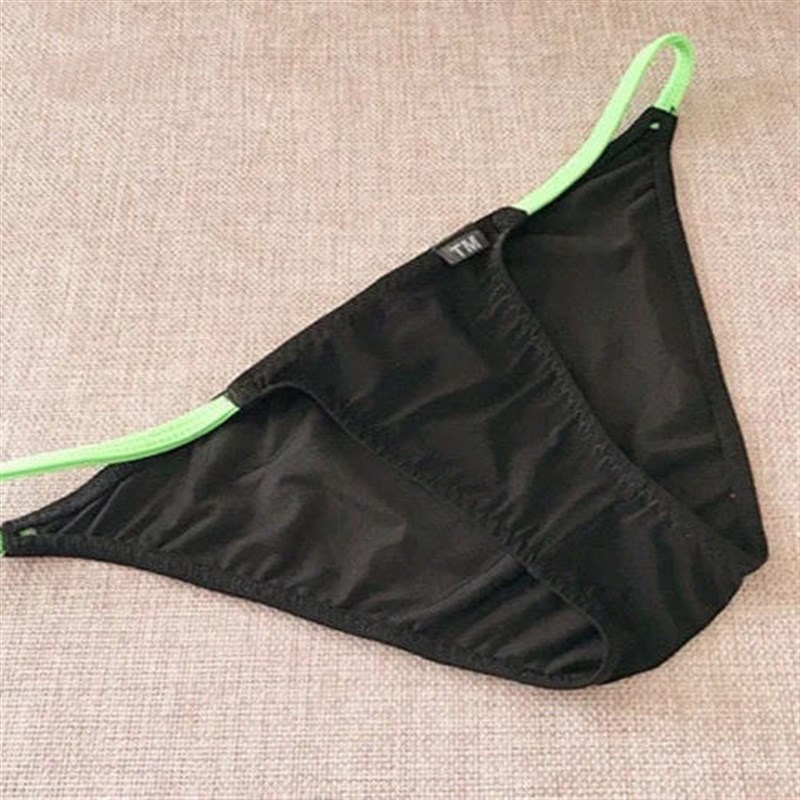 新款低腰性感男士三角内裤彩色细带透气舒适无囊袋潮男裤头