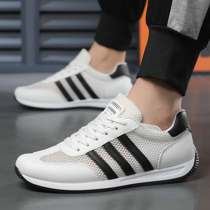 断码特价三条杠男鞋2025夏秋季新款时尚休闲鞋学生跑步运动阿甘鞋