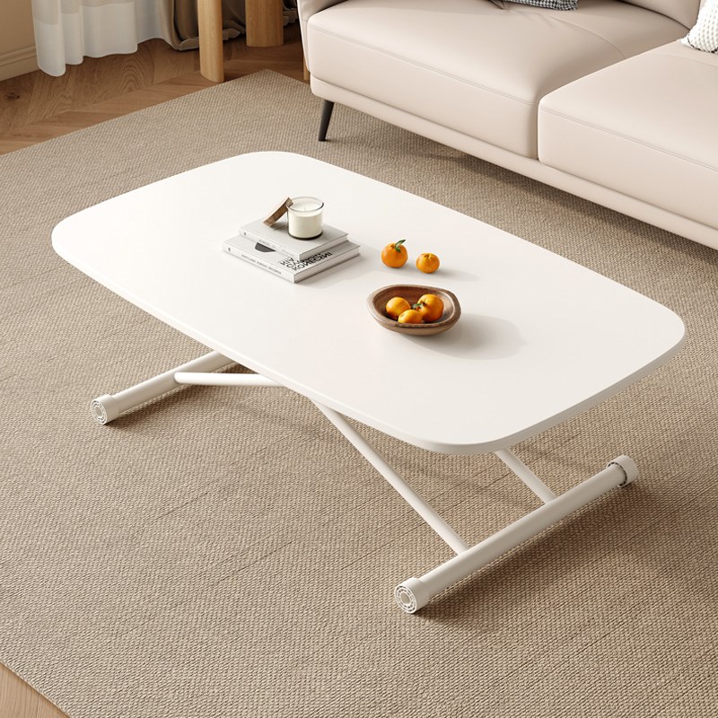 可升降折叠茶几餐桌两用家用小户型简易饭桌书桌免安装蛋圆折叠桌