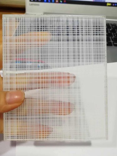 定制夹丝玻璃屏风隔断玄关钢化玻璃艺术背景墙双夹绢夹纱夹胶玻璃