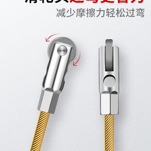 德国穿线器引线器神器电工专用滑轮拉线钢丝网线电线暗管串线暗线