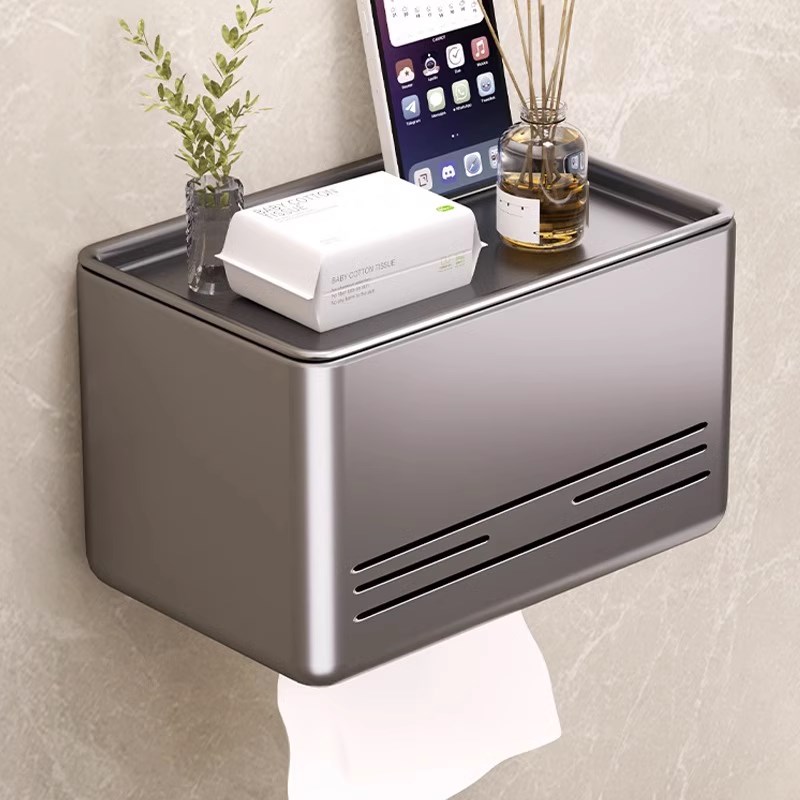 化妆室卫生c纸盒免打孔防水壁挂式厕所卷筒卫生纸架抽取式纸巾纸