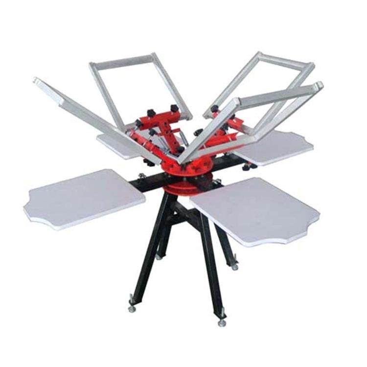 供应4色手动出口型丝网印花机手动丝网印花机厂家直销