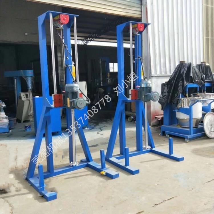 7.5kw工业壁纸胶高速搅拌分散机电动升降混合分散机可配高低桶