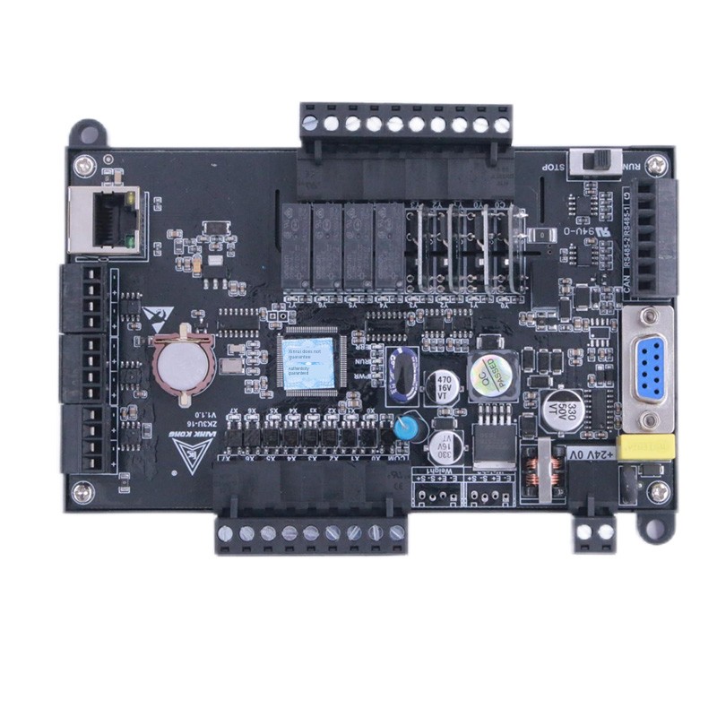 家用Plc工业控制板Zk3U-16MrMt6Ad2Da带网口称重Fx3U板简易Plc