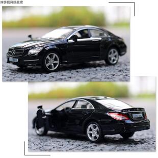 1:36奔驰CLS63 AMG合金回力仿真汽车模型蛋糕摆件男女通用2岁