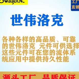 不锈钢仪表快速接头管茎 Swagelok世伟洛克SS QC4 6M0不带阀门
