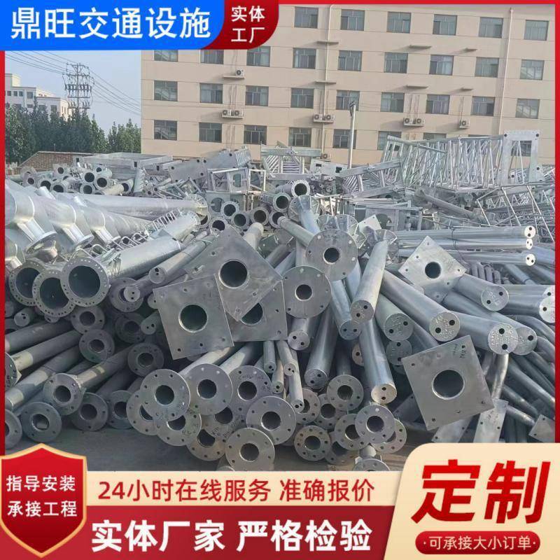 F型交通标志牌杆道路指示牌立柱双臂道路标志牌杆交通设施