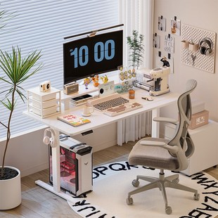 乐歌E2S电动升降桌学习课桌站立移动办公书桌电脑台式 桌升降书桌