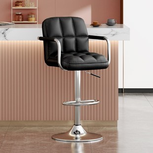 吧台椅椅子升降旋转高脚凳吧台凳家用简约高脚椅收银前台靠背椅子
