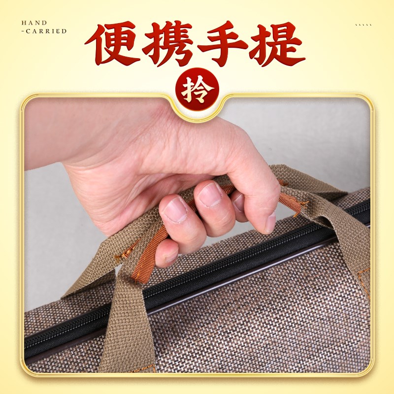 专业帆布二胡盒硬盒可背可提灰棕色二胡专用泡沫绒布盒子箱包通用