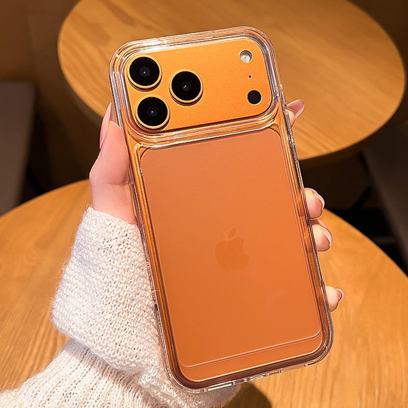 适用于苹果17promax手机壳星宇橙iPhone16镜头全包超火15透明软壳14高级感2025外壳17air新款套13pro简约小众