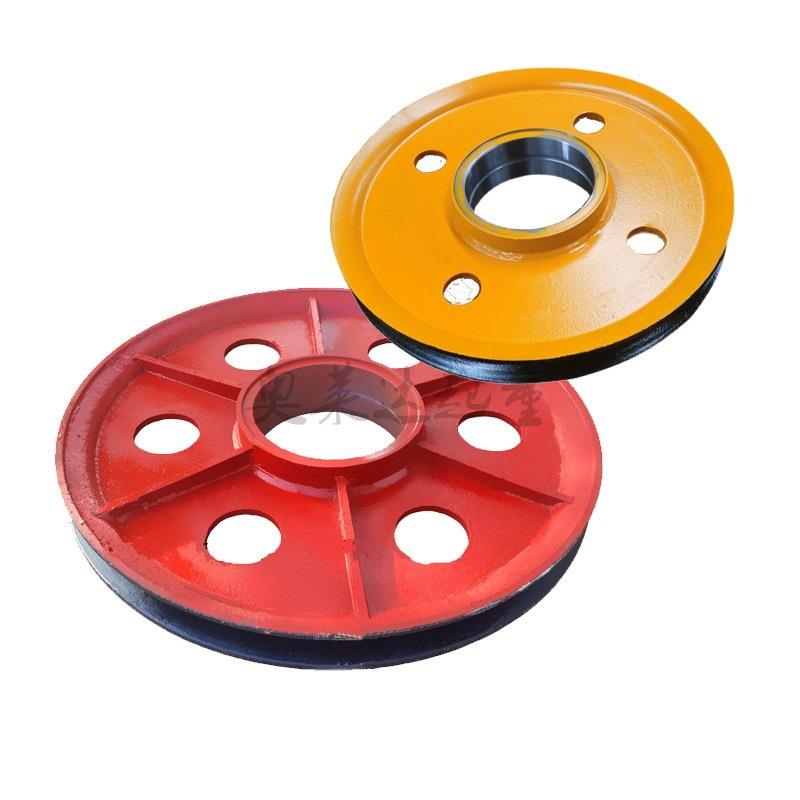 起重机吊钩滑轮片10T船用铸钢滑轮组材质铸钢