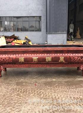 厂家供应长方平口铁香炉、大型生铁香炉、定做长方形平口铁香炉