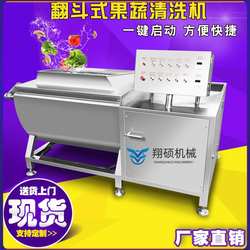 供应水果藕带旋涡清洗设备罗马生菜翻斗清洗机泰国芒洗菜机