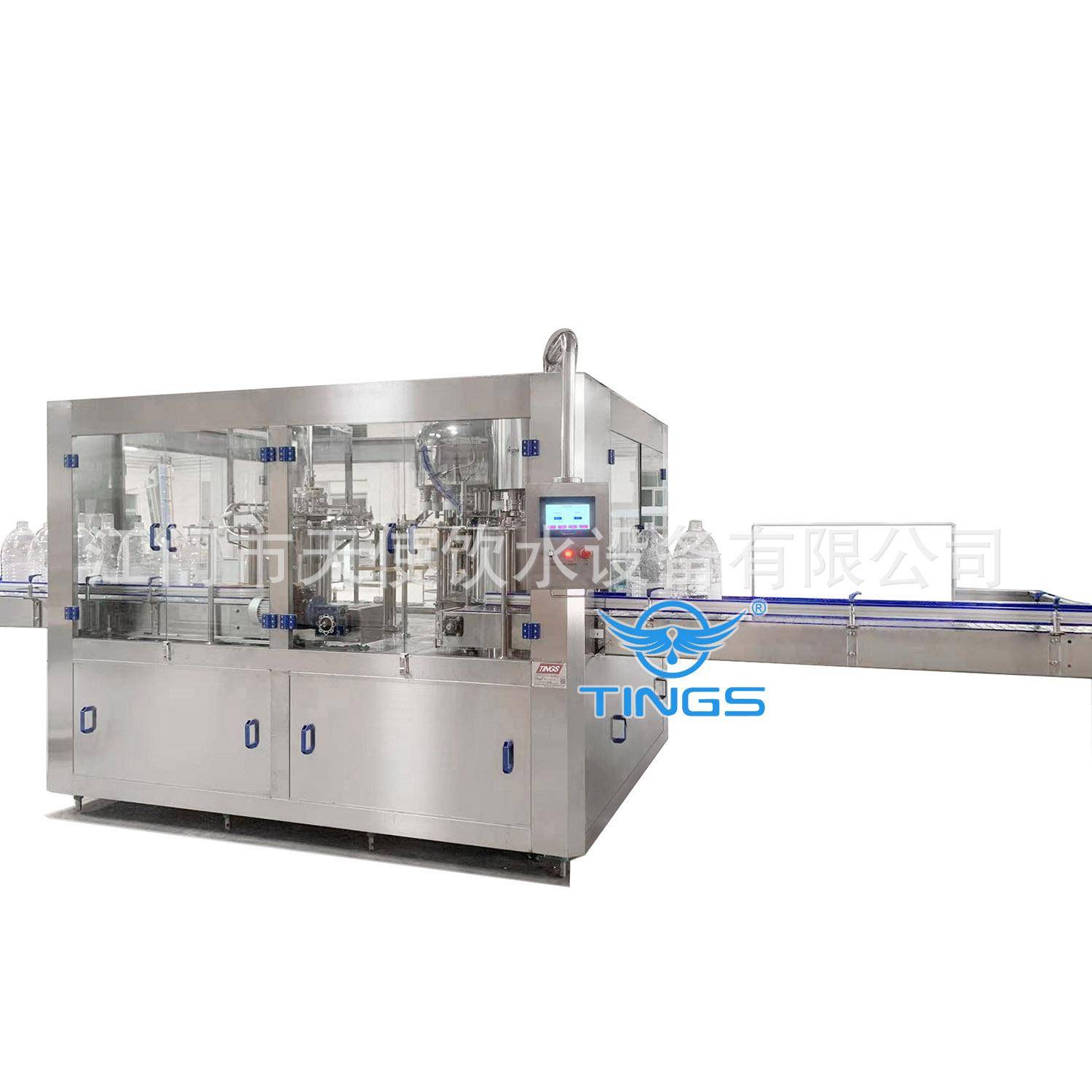 厂家供应旋转式3-10L三合一灌装机可D制矿泉水灌装线泡茶灌装设备