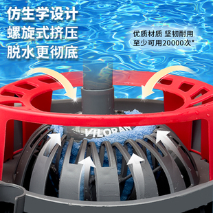 家用地d拖桶免手洗拖把桶挤水桶墩布拧乾器桶储水桶加厚塑料 新款