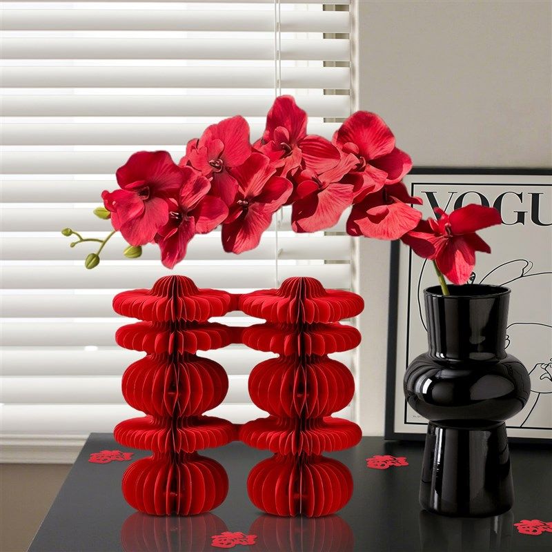 结婚房彷真花瓶立体喜字婚礼摆件卧室床头柜客厅氛围布置套装饰品,节庆用品/礼品,婚房装扮用品,淘宝优惠券,粉丝福利购,淘宝优惠卷