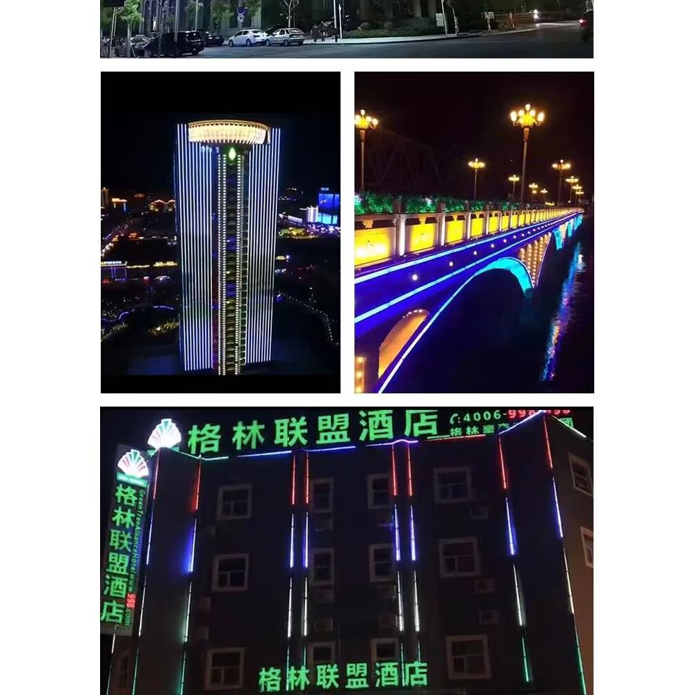 Led数码管彩色护栏管户外防水铝线灯门头单色霓虹灯