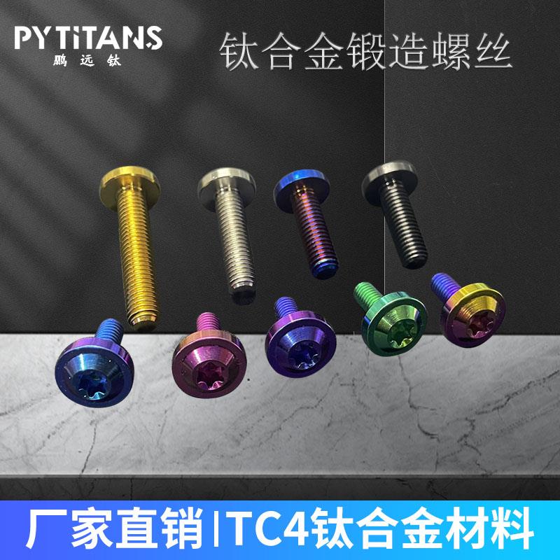 飞碟头钛合金内梅花螺丝M5自行车登山车把立盖nmax155挡风玻璃螺