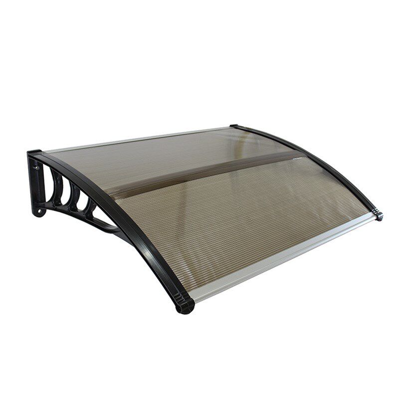 厂家无声雨棚简单安装 PC板窗户雨阳篷 阳台棚空调雨搭