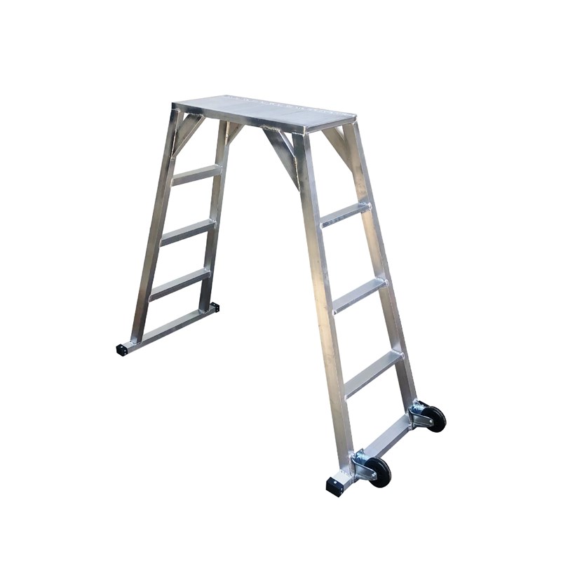 B铝踏步 工业可移动铝合金平台梯塌台超市仓库取货登高梯