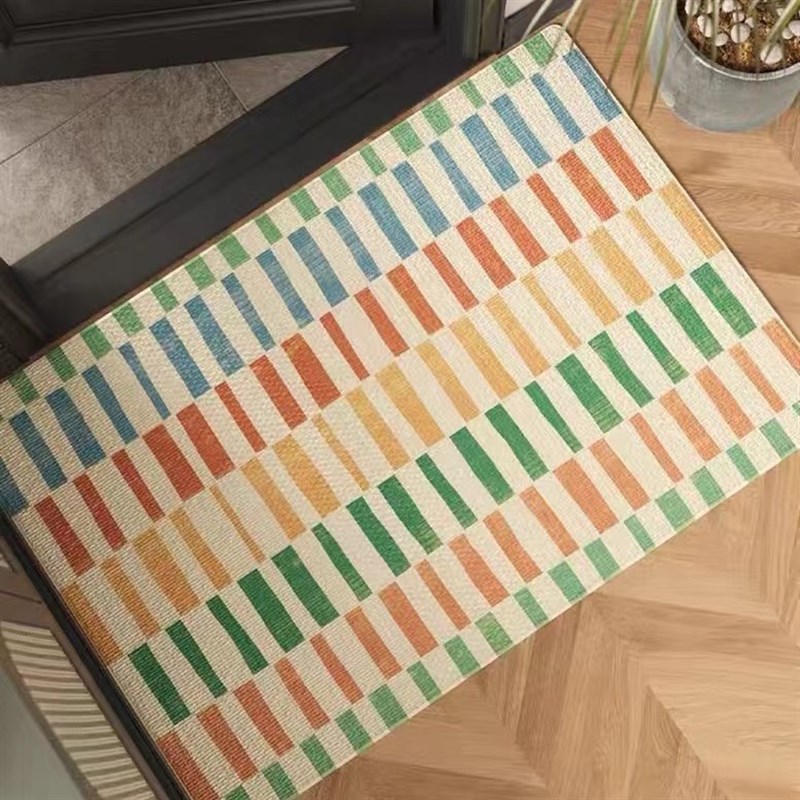 美式复古入户门内地垫入门门垫入户进门脚垫大门垫子门口防滑地毯