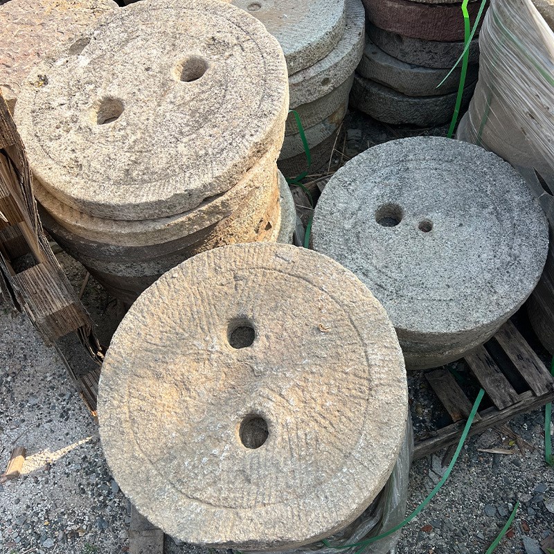 厂家复古汀步石磨店铺庭院装饰园林铺路铺路石踏步石优势供应