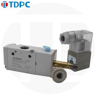 TDPC电磁阀3V210-083V310-10二位三通常闭电磁阀AC220V/DC24V