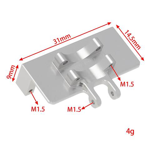 Axial SCX24 升级配件 改装舵机支架 带转向伺服器 舵机臂