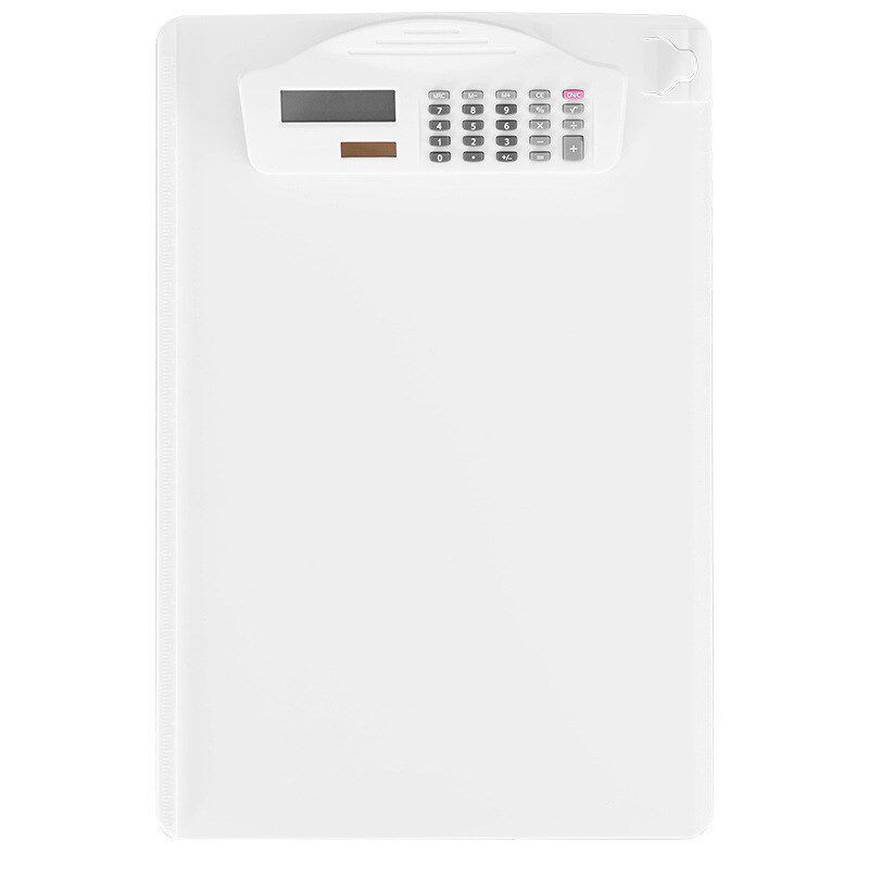 A4多功能文件夹板带计算器尺写字板书写板夹文件收纳塑料夹板点菜