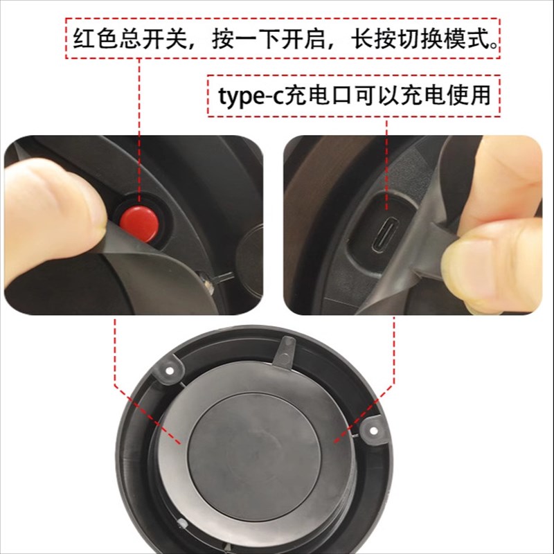 大容量4000毫安爆闪警示灯流光爆闪双模式围挡路障灯夜间信号闪光