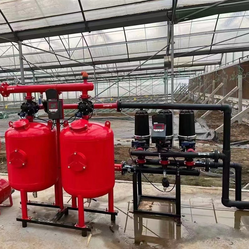 大棚果园全自动反冲洗过滤沙石过滤器 农田反冲洗钢制砂石过滤器