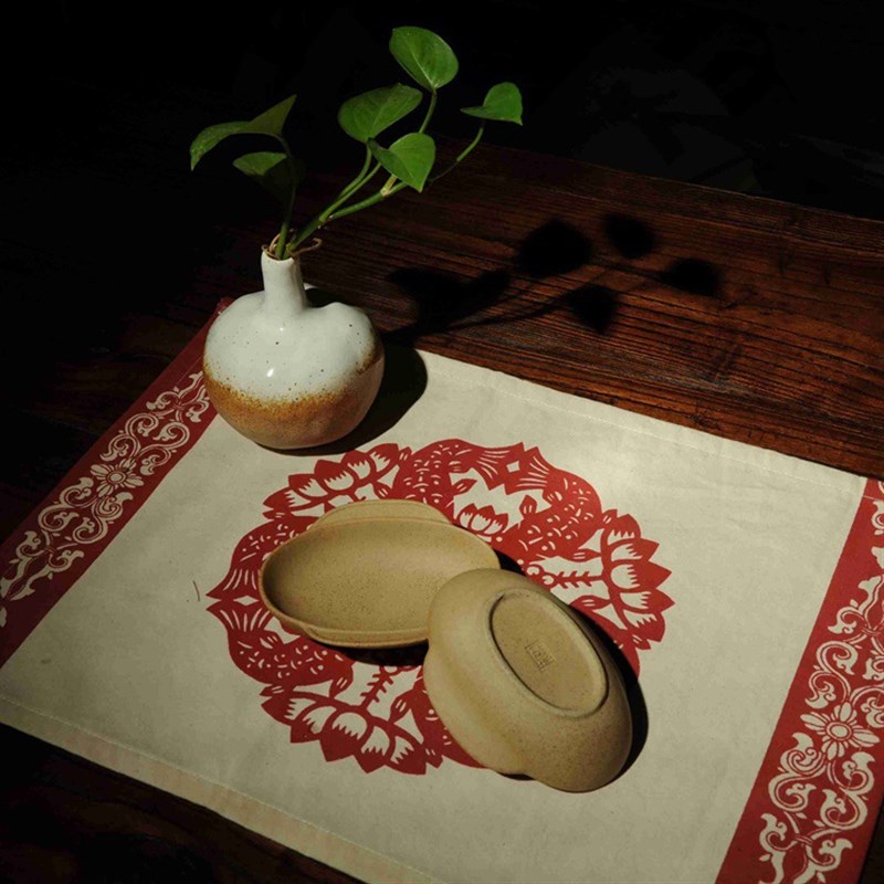 耳杯流觞曲水羽觞杯爵流觞曲水兰亭序创意陶瓷陶瓷酒杯漆器觞爵