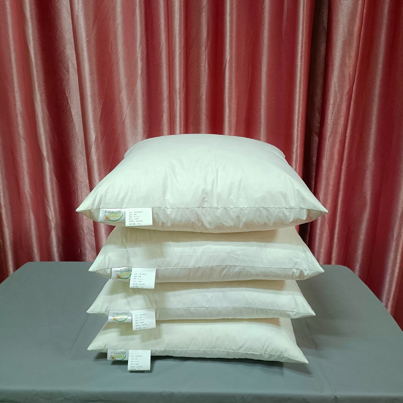 枕头枕芯厂家家用出口酒店民宿羽绒枕芯枕头抱枕芯靠垫白鸭毛
