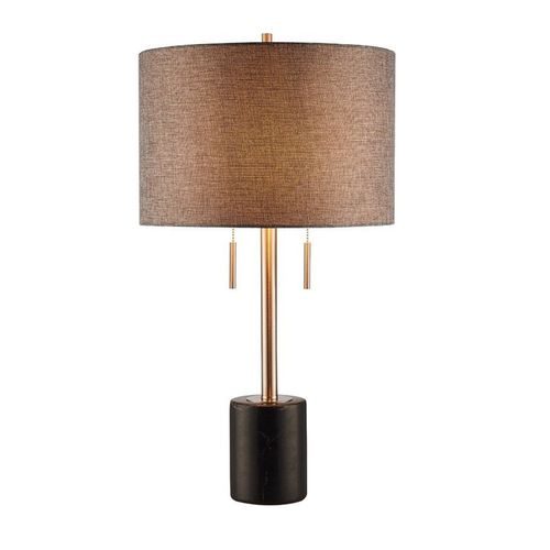 美式简约书房卧室台灯后现代大理石创意大理石别墅样板房装饰台灯