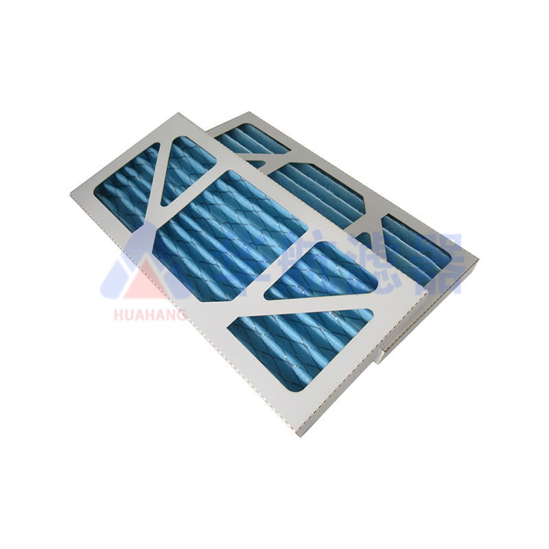 污水厂鼓风机滤芯470*300*50纸板框空气滤芯G4初效板框过滤器