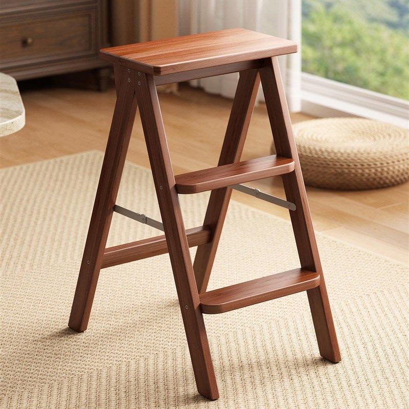 梯凳两用实木家用可折叠登高凳子三步梯子凳多功能登高梯高板凳子,住宅家具,梯凳,淘宝优惠券,粉丝福利购,淘宝优惠卷